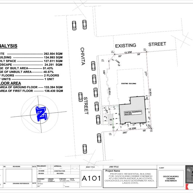 Interior sitting - Sheet - A101 - Site Plan