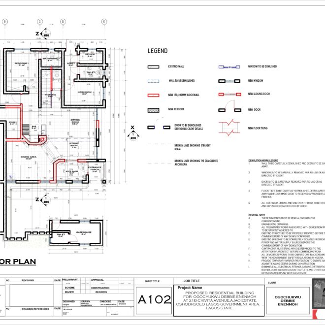 Interior sitting - Sheet - A102 - Ground Floor plan